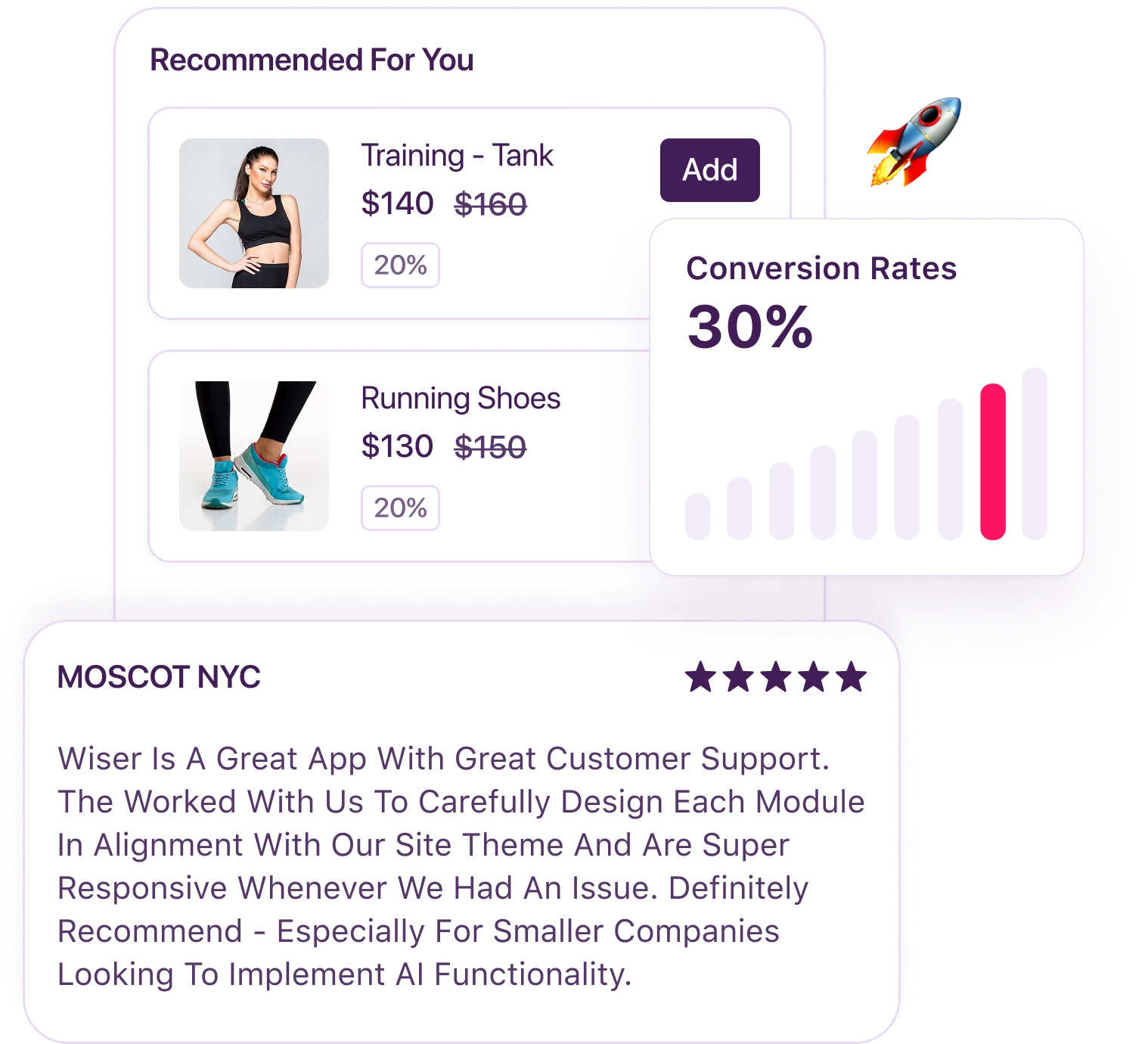 Why choose WISER checkout upsell