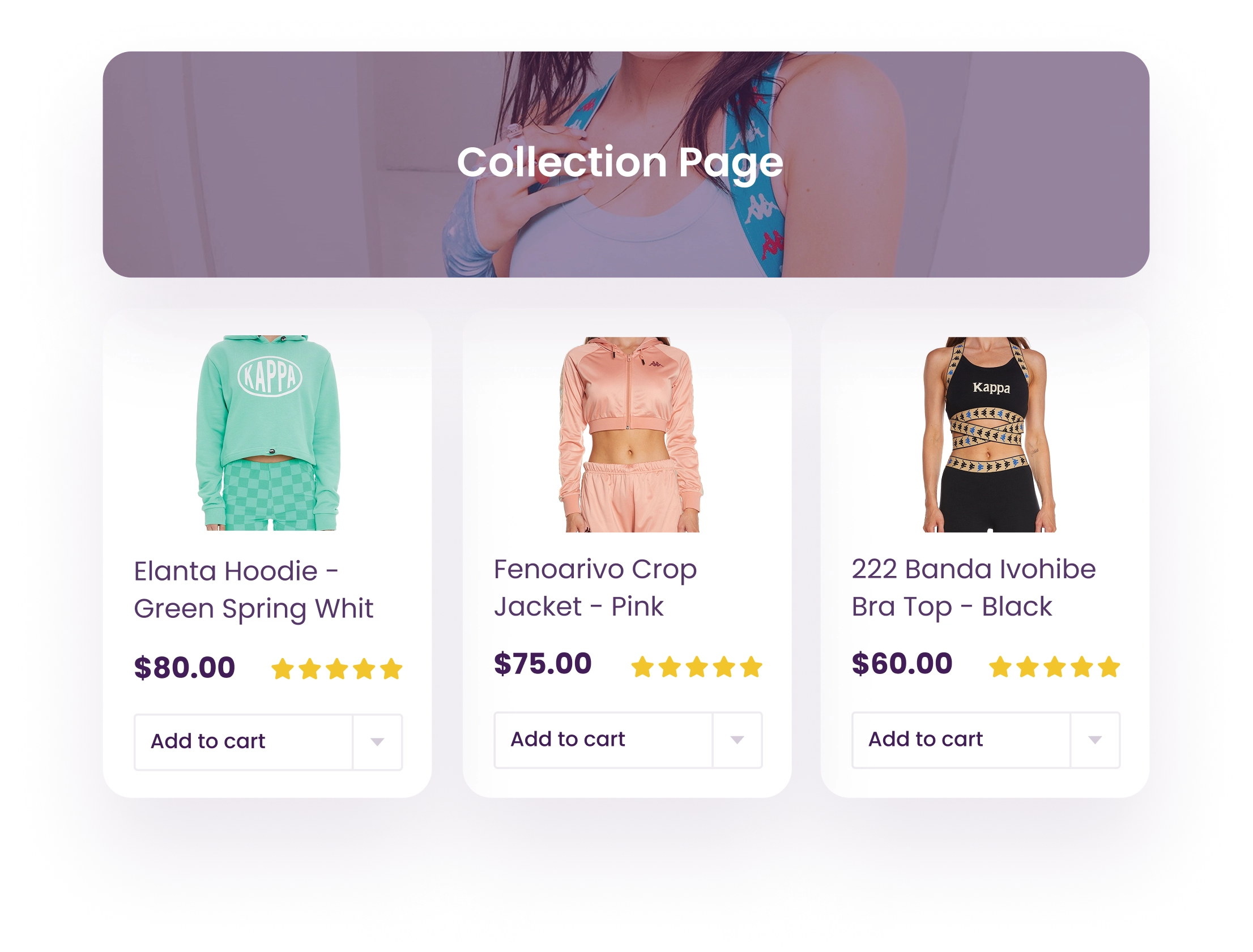 Display personalized recommendations on cart page