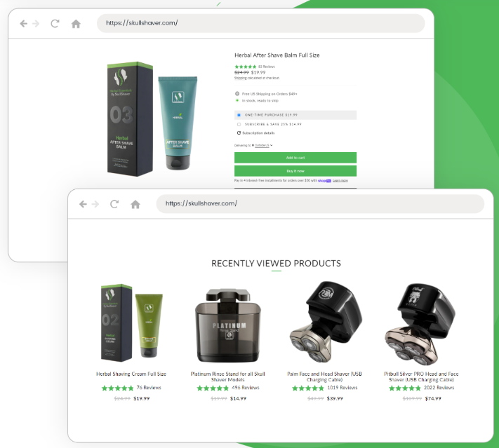 Shopify personalised product recommendations - WISER