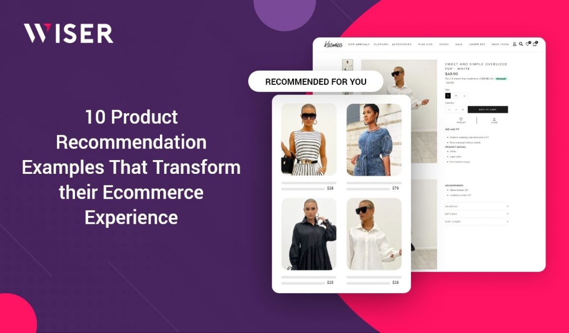 product recommendation examples