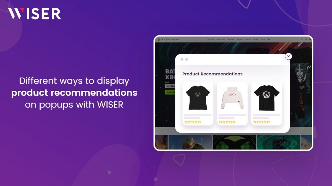 product recommendations on popups