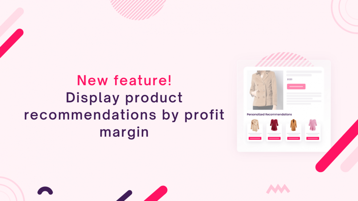 display product recommendations by profit margin