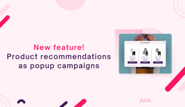 show product recommendations as popup campaigns