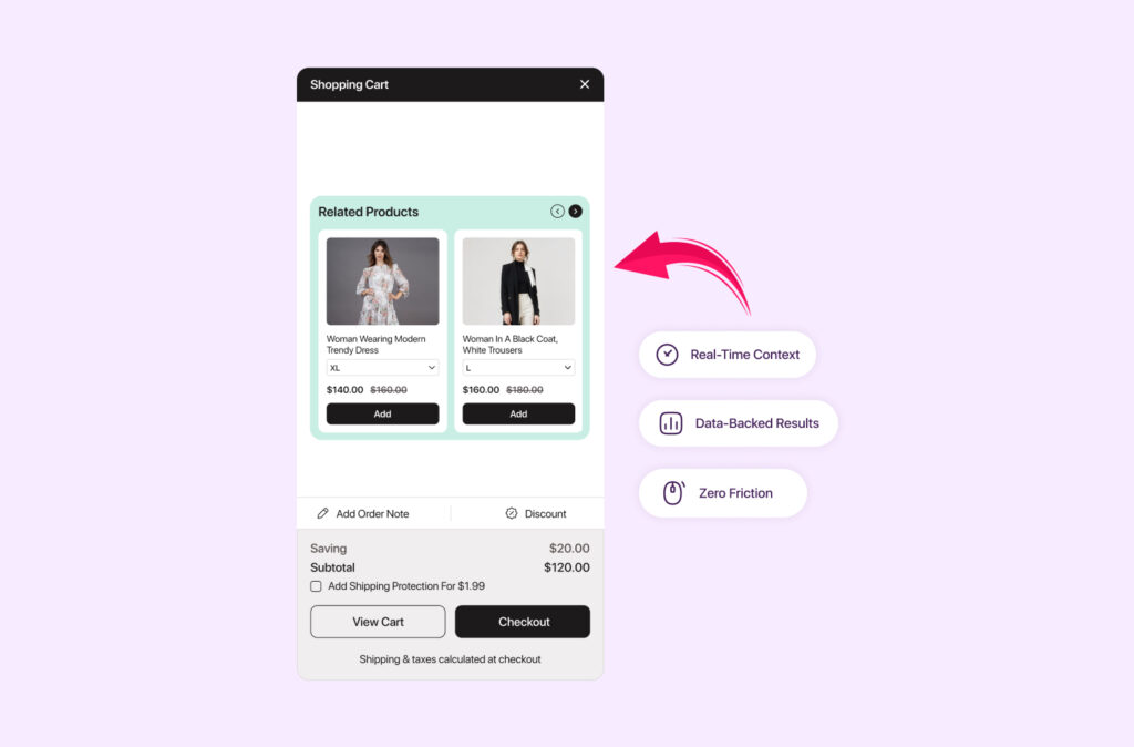Turn browser into valuable customer - shopify cart drawer upsell