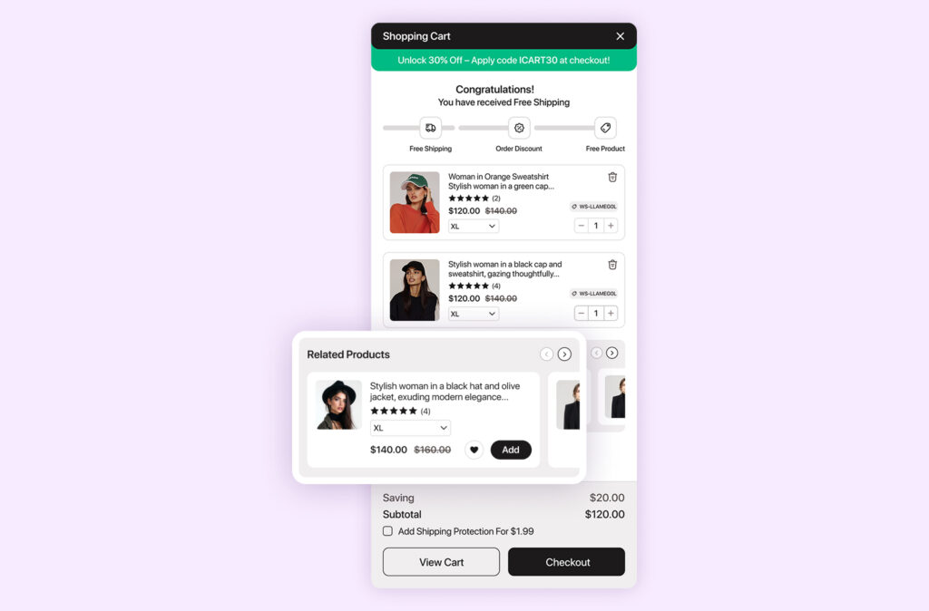 AI recommendations on Shopify - Mobile Fist shoppers