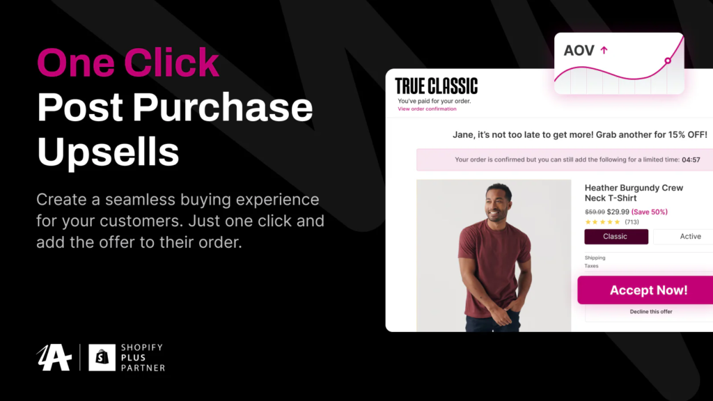 Shopify Post-purchase upsell app