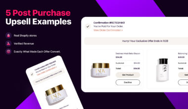 5 Post Purchase Upsell Examples