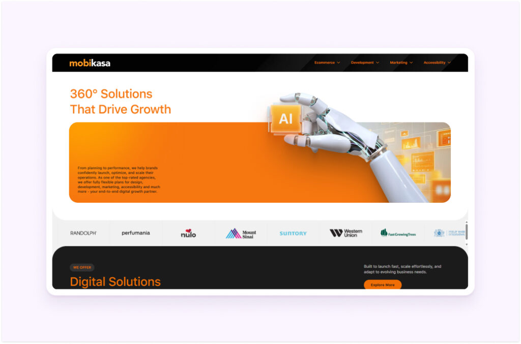 shopify web design company usa